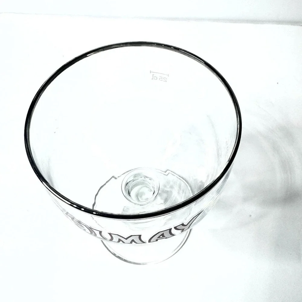 Chimay Belgian Trappist Beer Goblet 25cl Silver Rim Chalice Glass‎